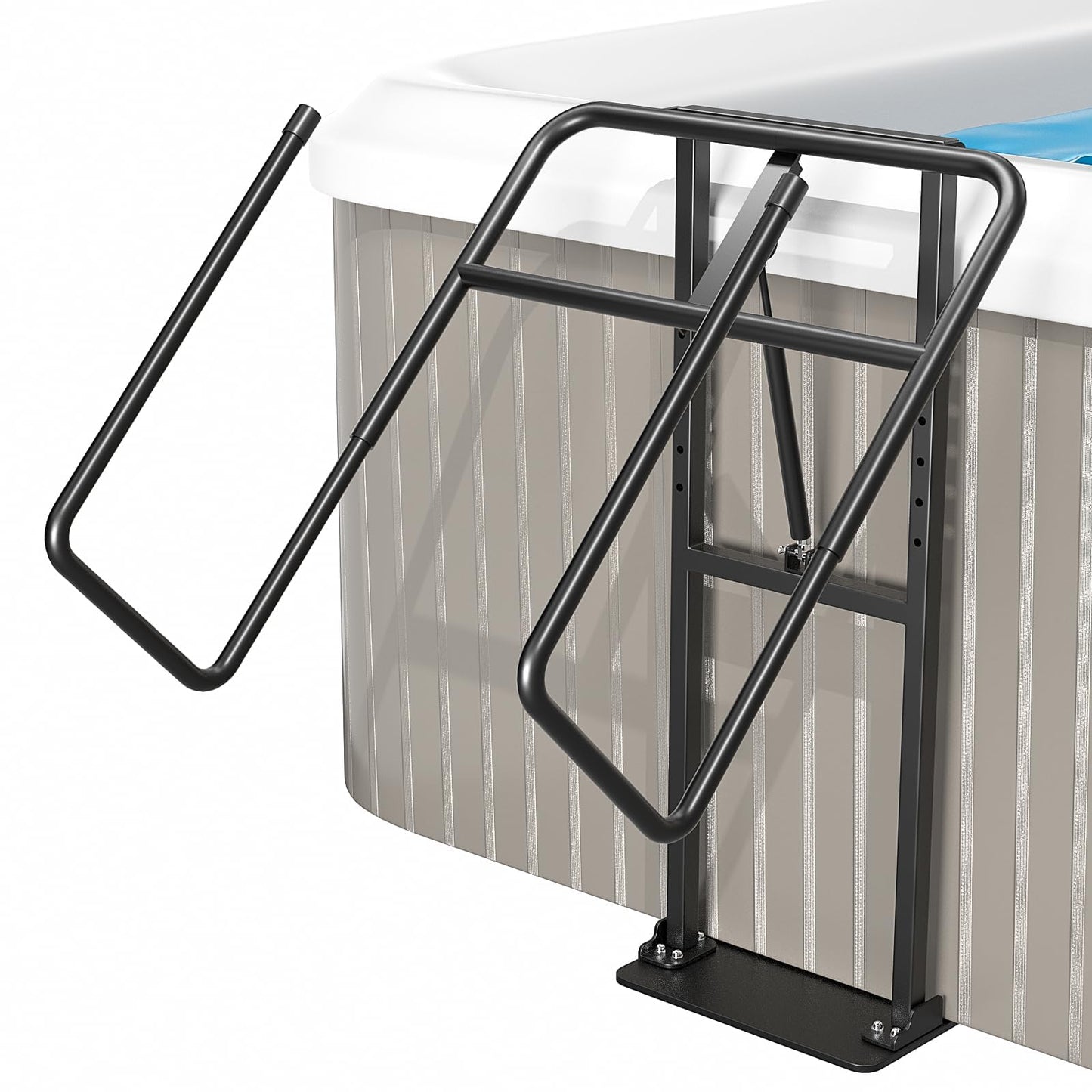 Hot Tub Cover Lift Adjustable U-Arms Spa Cover Lifter for Hot Tub Accessories, Hot Tub Cover Lifter Universal Fit Most Spas Hot Tubs Hydraulic Assist Removal System