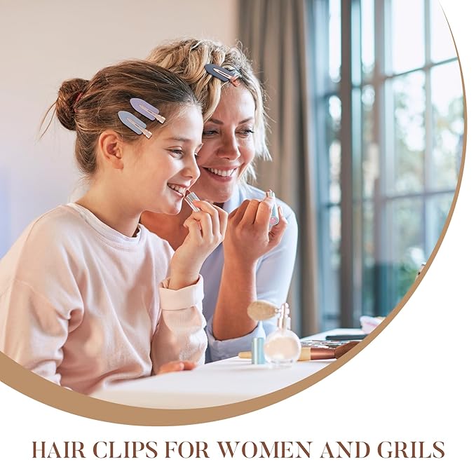 D No Crease hair clips - Creaseless No Bend Hair Clip for Woman - Hair Clips for Makeup Bangs Hair styling Salon Skincare Clips