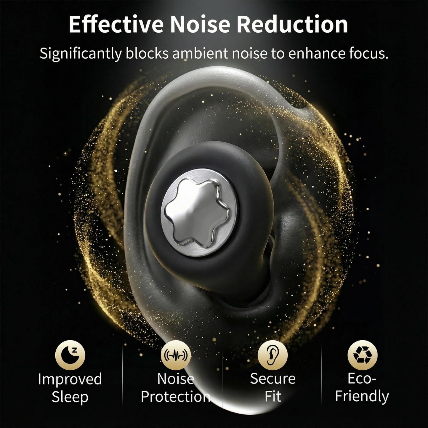 Ear Plugs for Sleeping 45DB Noise Cancelling: Ultra-Comfy Reusable Noise-Reducing Earplugs for Sleeping & Travel & Work Hearing Protection Earbuds with 8 Tips(XS,S, M, L Size)