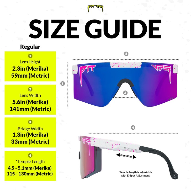 Pit Viper Sunglasses I The Original 2.0 I Regular Fit I HDPV Polarized Lens, Indestructible Frame I Turbo Adjustable for Perfect Fit I Micro Fiber Bag & Retainer Straps I Pink-Purple Lens, White Frame