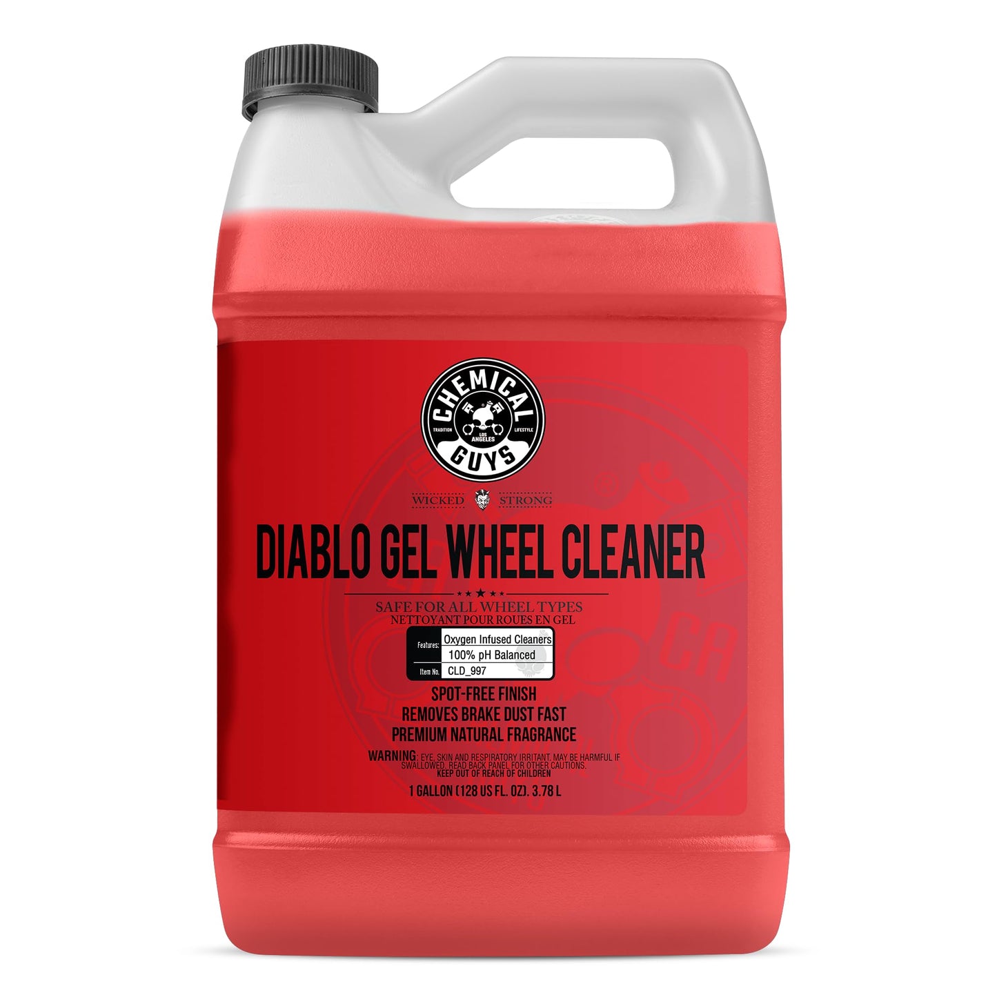 Chemical Guys CLD_997 Diablo Gel Oxygen Infused Foam Wheel and Rim Cleaner, Concentrated (Safe on All Wheel & Rim Finishes), for Cars, Trucks, SUVs, Motorcycles, RVs & More 128 fl oz (1 Gallon)