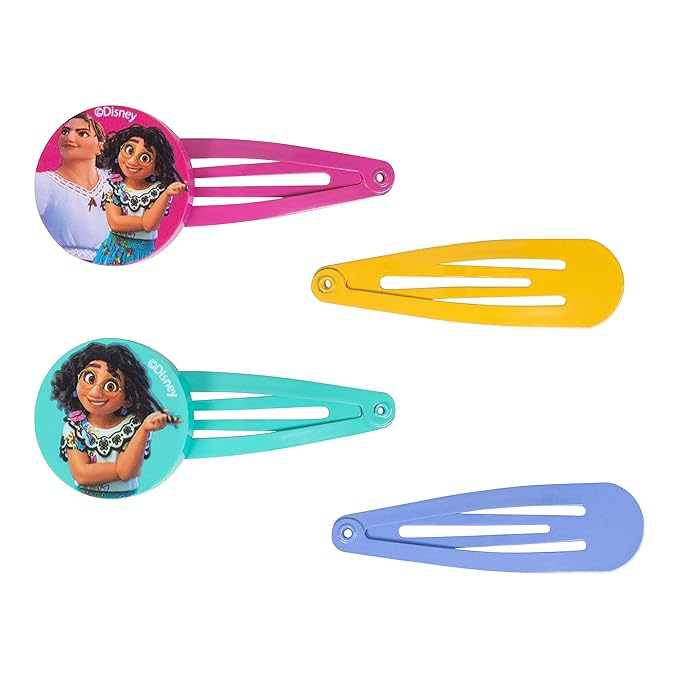 Luv Her Encanto Girls 20 Piece Accessory Set with 3 Barrettes, 4 Snap Hair Clips, 5 Elastics and 8 Terry Ponies - Ages 3+