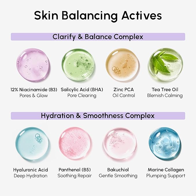 MAREE Niacinamide Toner Pads for Face Ã¢ÂÂ Exfoliating Pads with 12% Niacinamide, Salicylic Acid, Hyaluronic Acid & Tea Tree Ã¢ÂÂ Zero Pore, Uneven Skin Tone, Acne Clearing Facial Pads Ã¢ÂÂ Glow Up Device