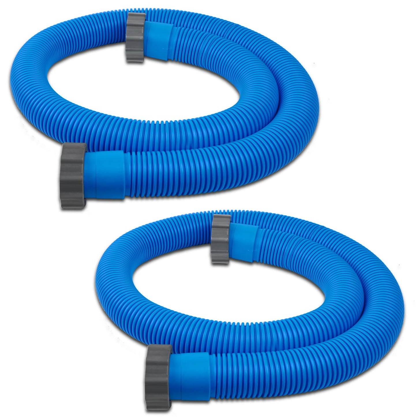 2 Pcs 1.5 Inch Hoses for Above Ground Pools - 1 1/2 Inch Diameter, 59" Long Pump Hose Replacement Filter Accessories