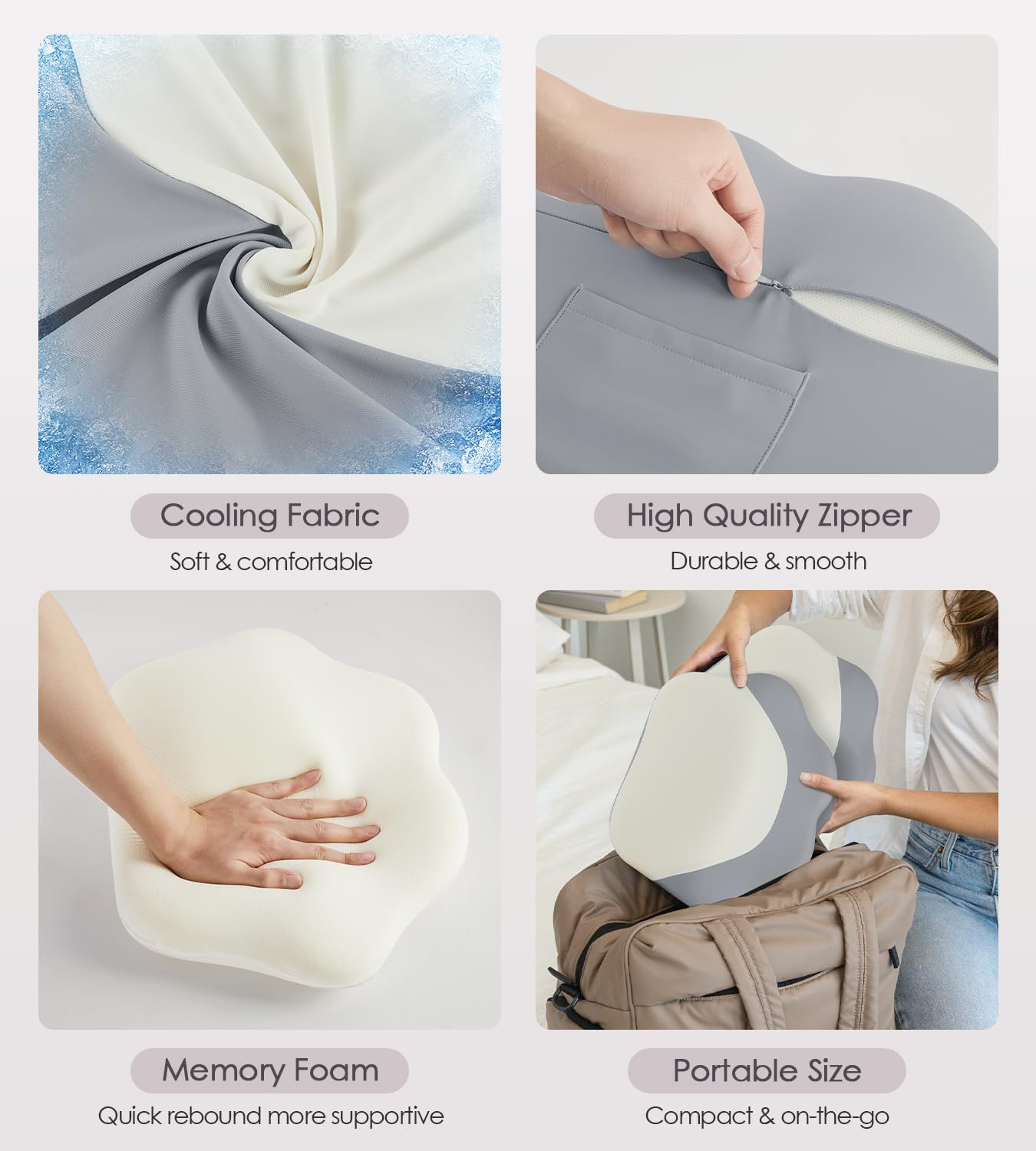 Pregnancy Pillows for Sleeping, Memory Foam Maternity Pillow Support for Back Belly HIPS, Adjustable Travel Wedge Pillow for Pregnant Women, Side Sleeping Pregnant Pillows with Cooling Pillowcase