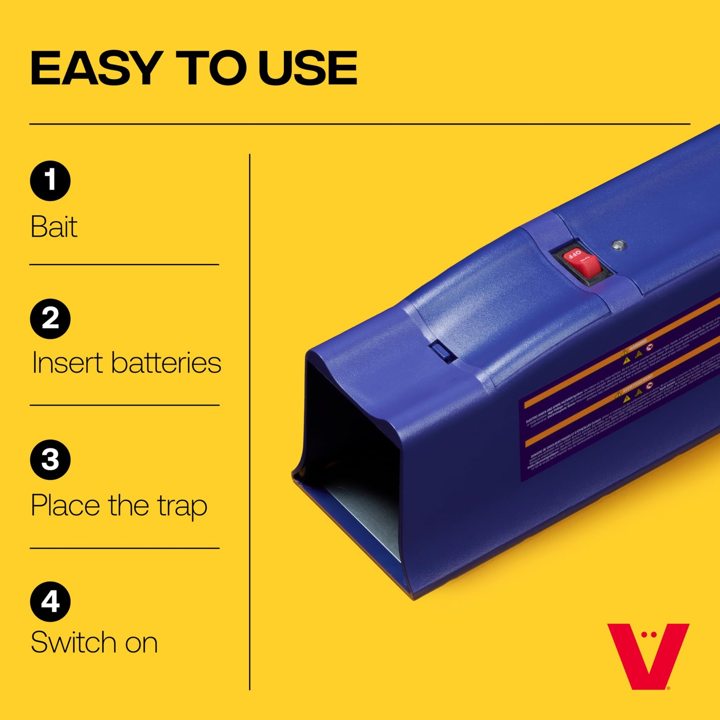 Victor Rat Zapper Classic Indoor Electronic Mouse and Rat Trap - 1 Electric Trap - RZC001-4 - Kill Up To 20 Rats - Easy to Use - LED Light Catch Alerts - Humanely Kill Mice and Rats - No See, No Touch