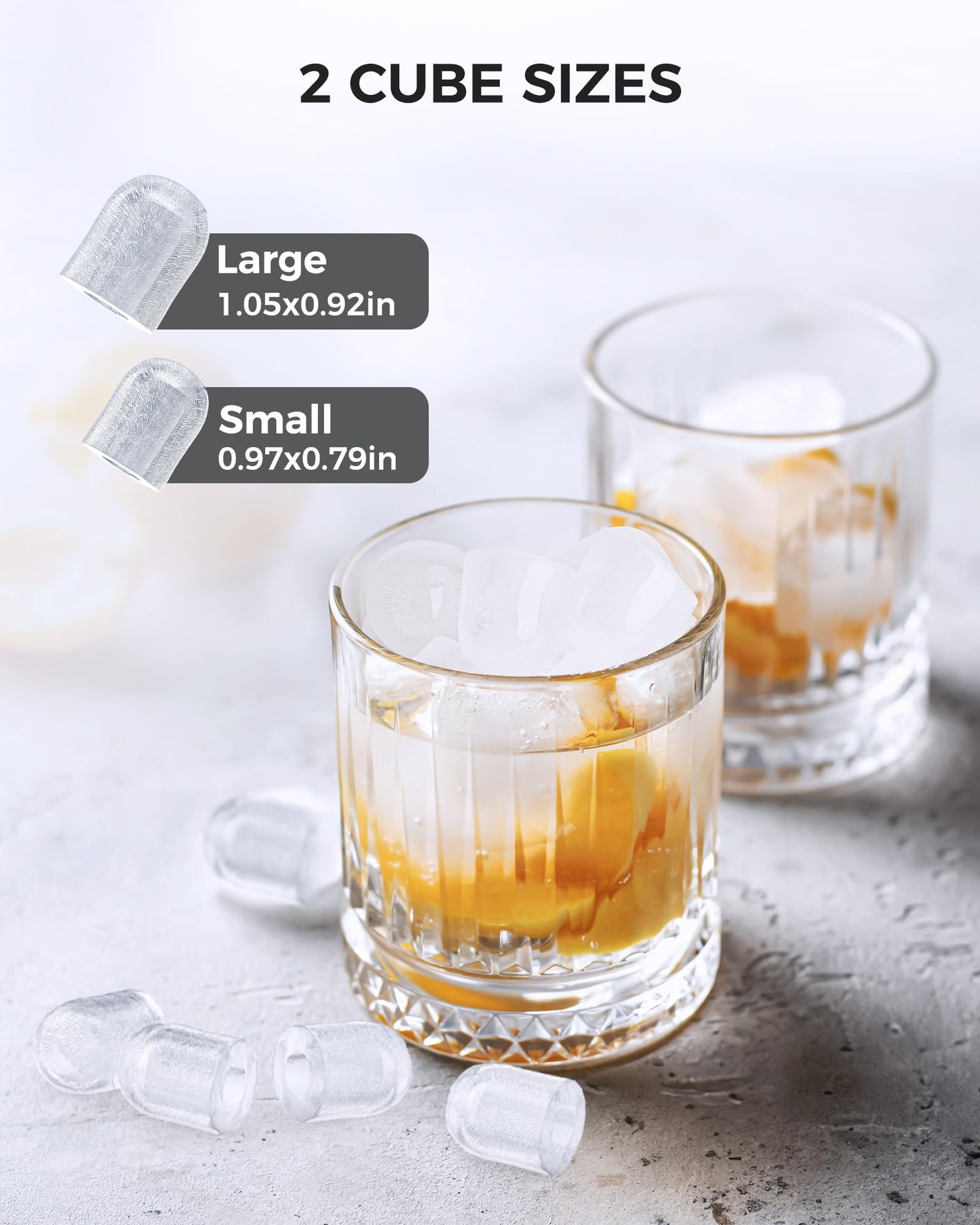 COWSAR Ice Maker Countertop, Portable Ice Machine with Self-Cleaning, 26.5 lbs/24Hrs, 8 Ice Cubes in 6 Mins, Ice Basket and Scoop, Ideal for Home, Kitchen, Bar, Camping