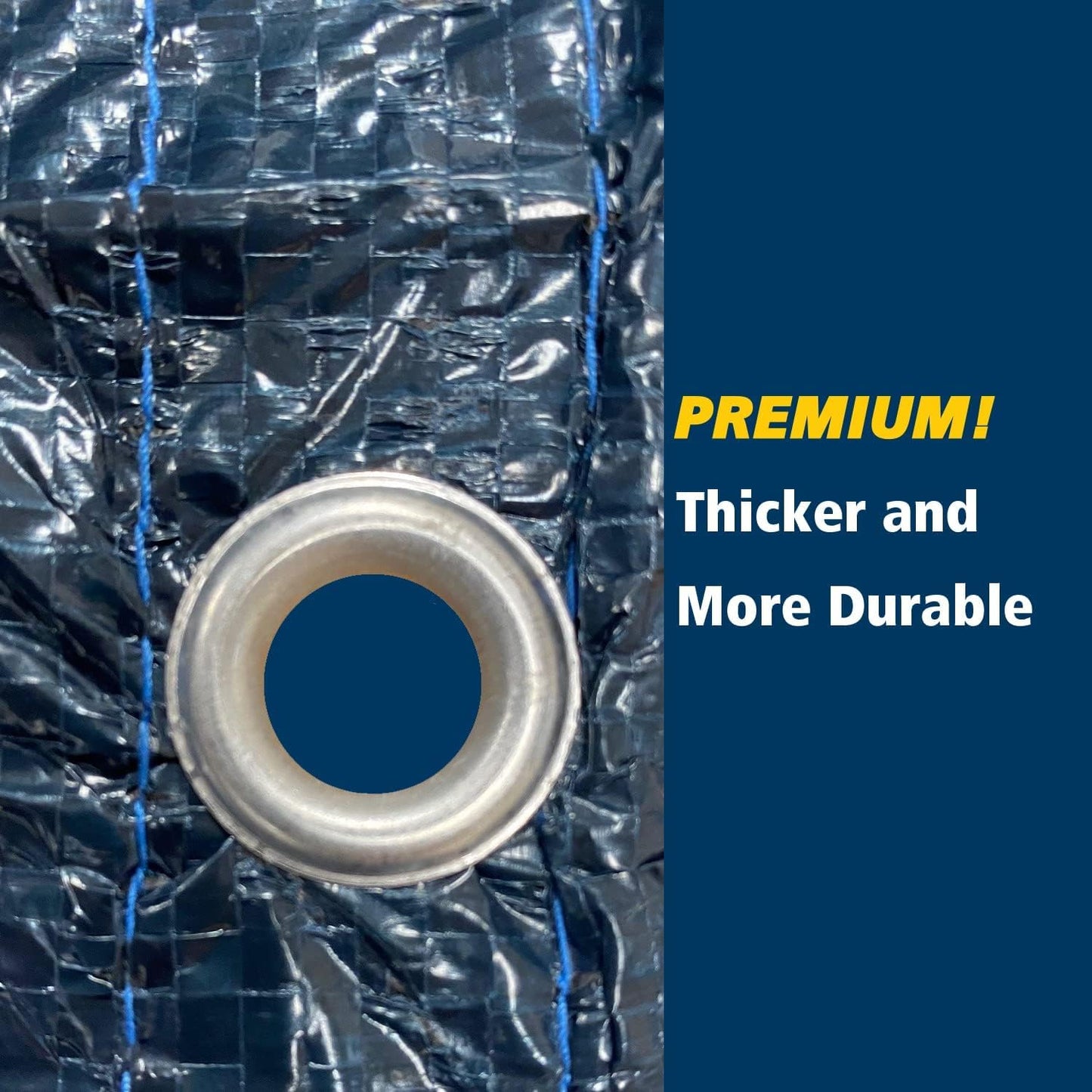 Winter Block 12’ ft. Premium Round Pool Winter Cover for Above Ground Pools – 10-Year Warranty, Cold and UV Resistant, Weatherproof and Durable, Winch & Cable Included