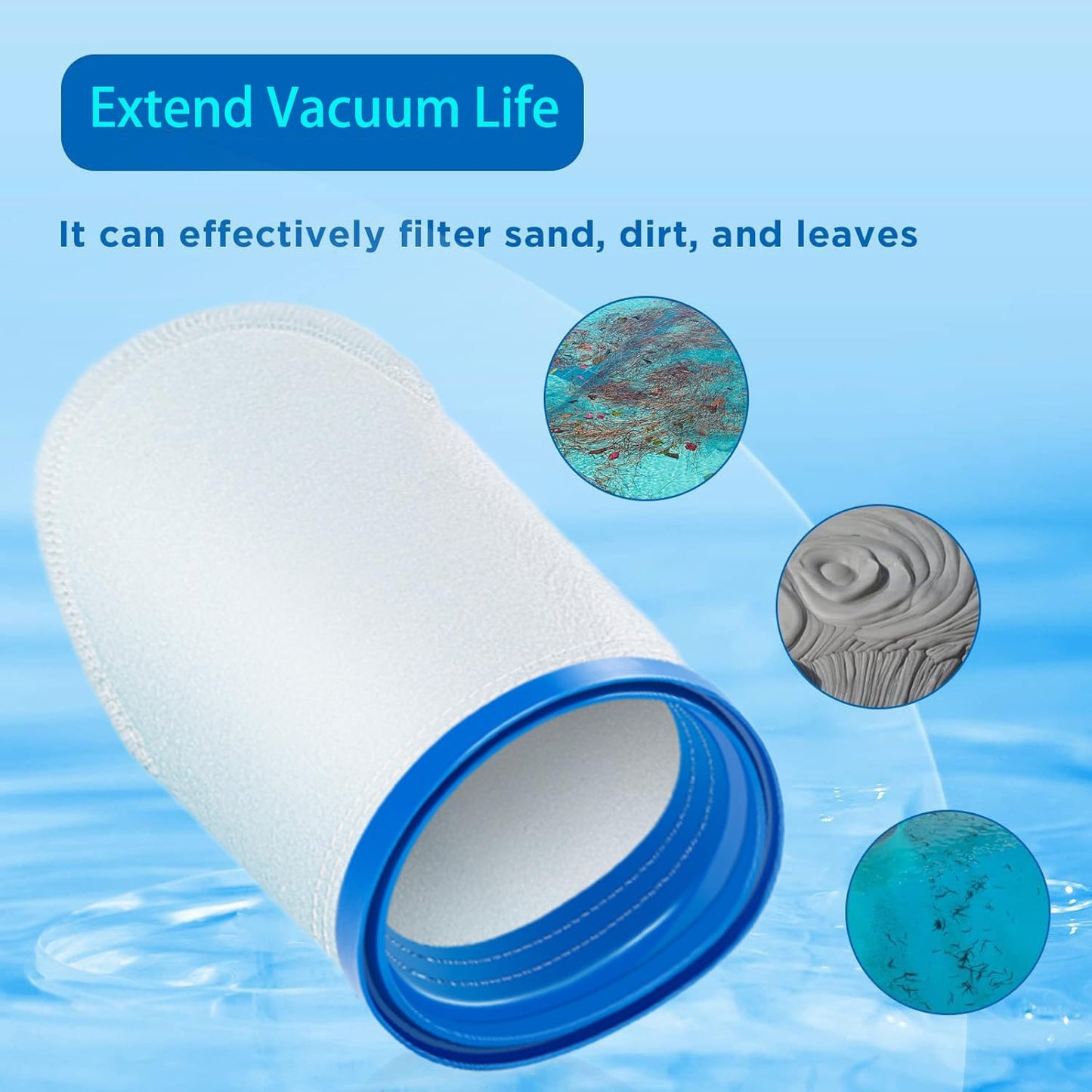Fealixgener X-treme Multilayer Filter Bag Compatible with Pool Blaster Max Filter Bag,Catfish Ultra, iVac 250, iVAC C2, Pool Vacuums,Pool Blaster Filter Replacement,P30X022XF / PBW022XF(3 Pack)