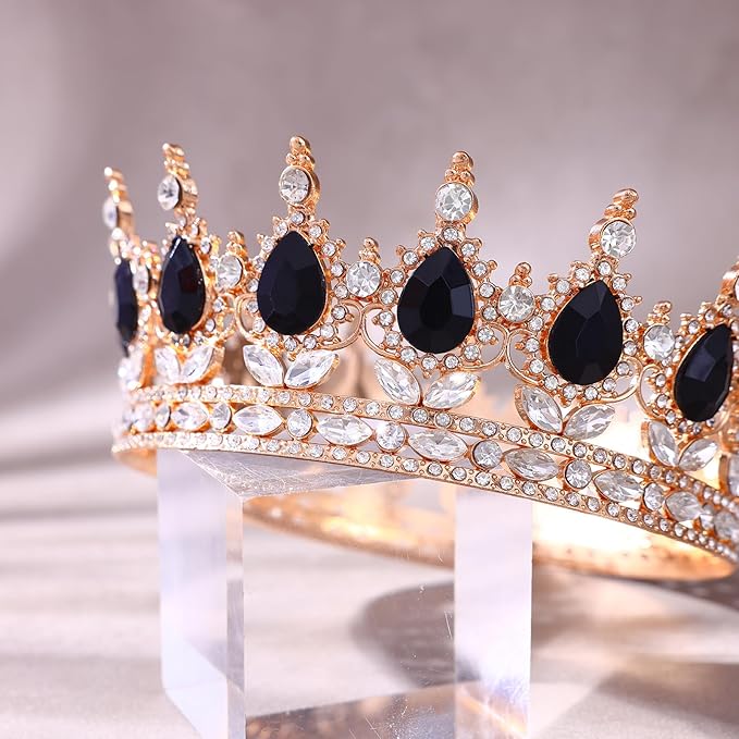 Queen Crown for Women Crystal Tiara for Women Rhinestone Wedding Headband for Bride Hair Accessories for Costume Birthday Party Prom Gifts