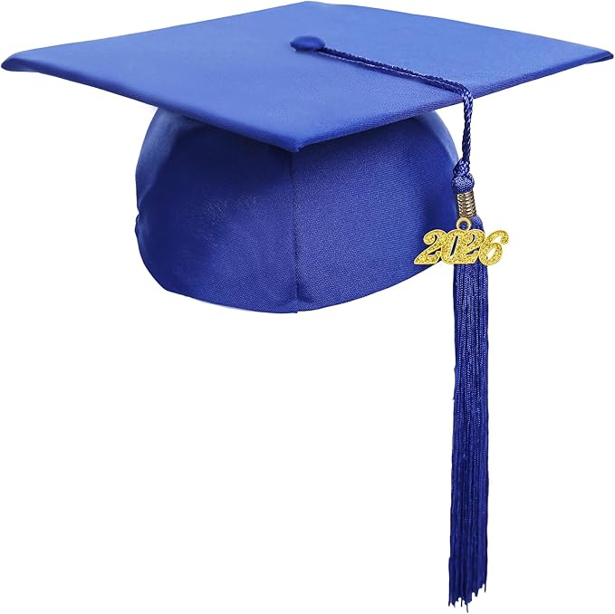 Newrara Graduation Unisex Matte Adult Graduation Cap with Tassel