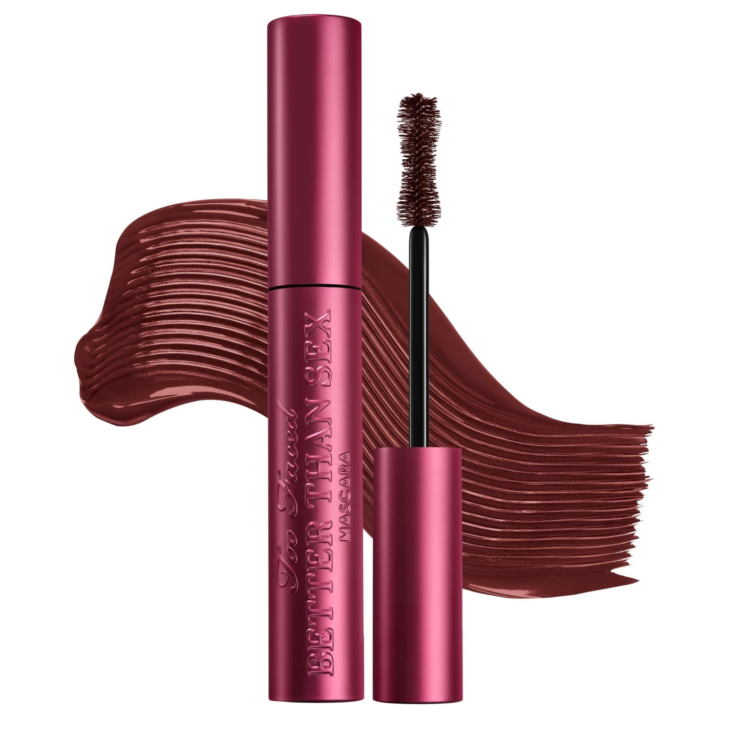 Too Faced Better Than Sex Volumizing Mascara | Dramatic Volume + Length | Cruelty Free, Burgundy, 0.27 Fl Oz
