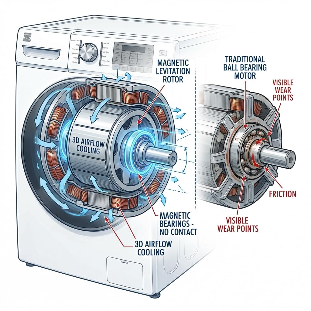 5.0 cu. ft. Black Stainless Steel Front Load Washer with Super Speed Wash and Steam