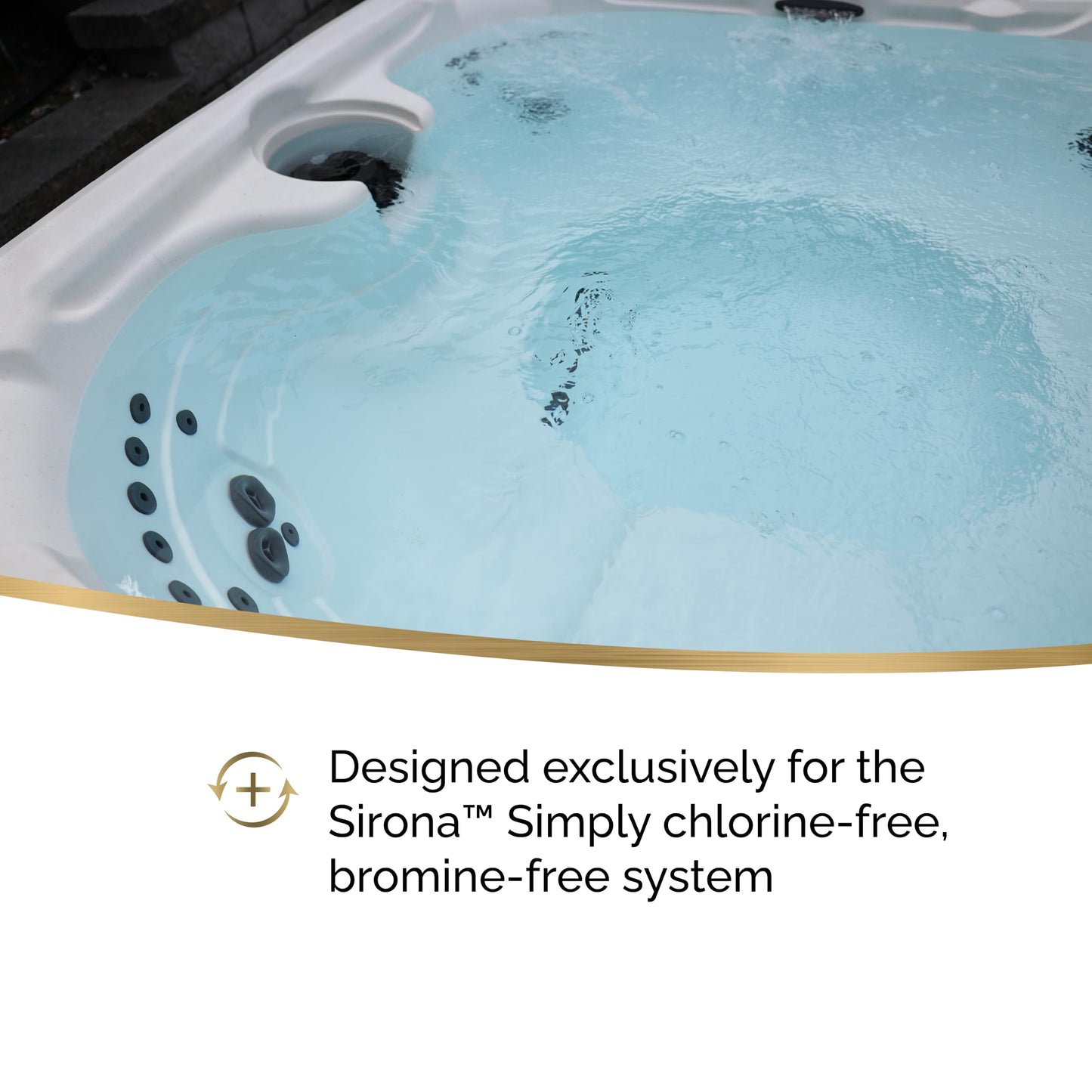 Sirona Spa Care Simply Waterline Control – Step 1 in The 3-Step Sirona Simply Chlorine-Free & Bromine-Free System for Spas & Hot Tubs, 32 fl oz (82106)
