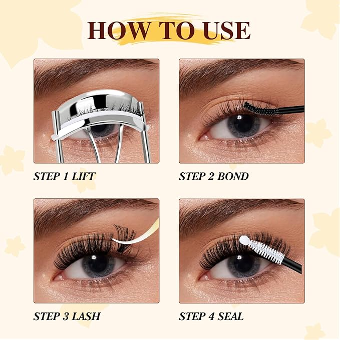 QUEWEL Lash Clusters Kit, 320Pcs 60D+80D Lash Cluster Eyelash Extensions Mix 12-18mm 3D Eyelash Clusters with Lash Bond and Seal and Lash Tweezers Easily Create 3D Lashes Clusters at Home(60+80D Kit)