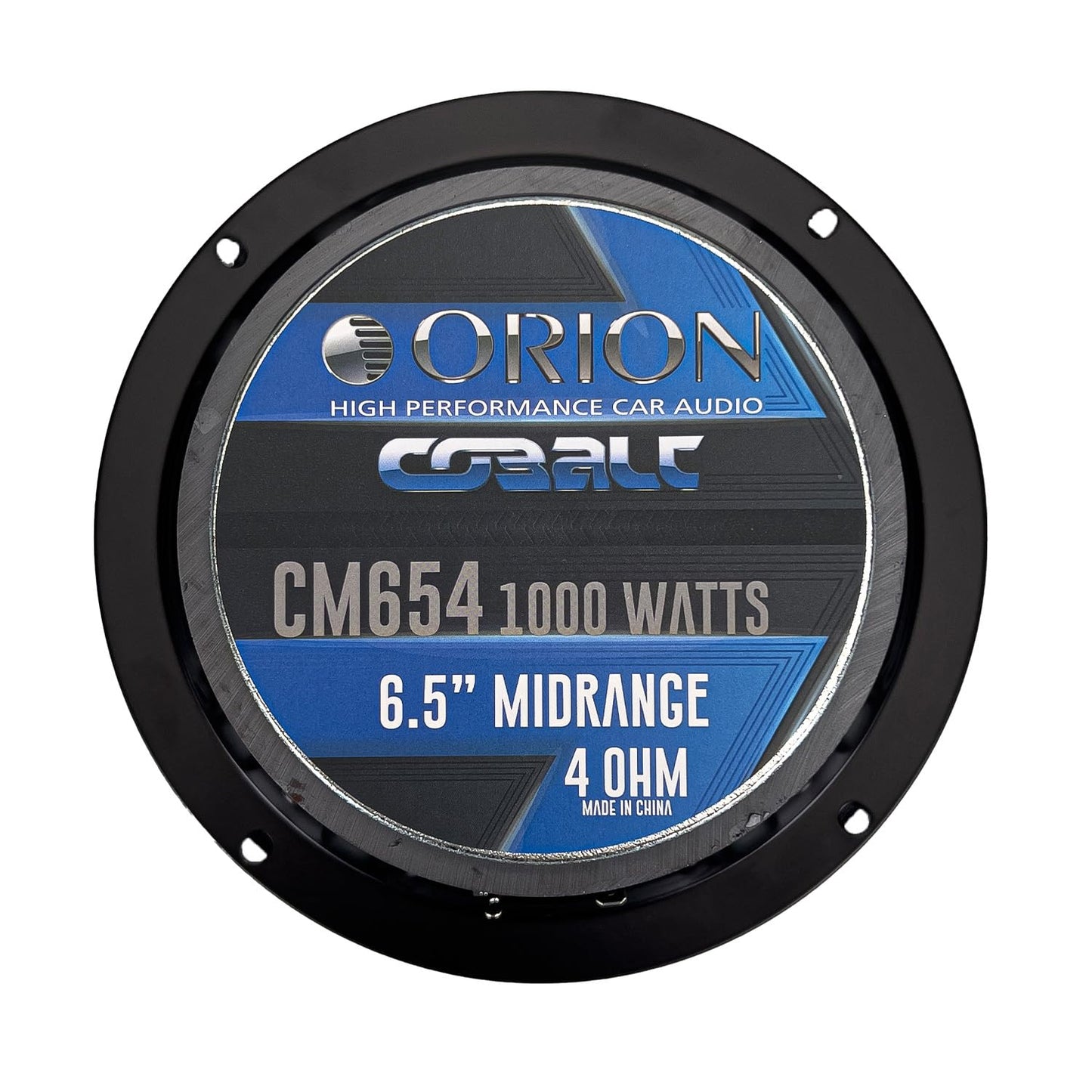 ORION Cobalt CM654 High Efficiency 6.5" Mid-Range Bullet Loudspeakers, 1000W Max Power, 250W RMS, 4 Ohm, 1.5" Voice Coil - Pro Car Audio Stereo, Midrange Speakers (Pair)