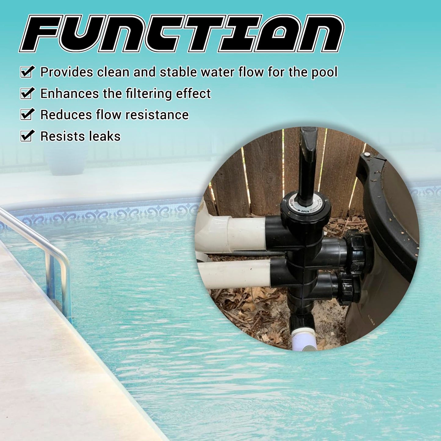 SP0410X502S 2-Inch Slide Valve Backwash Assembly Compatible with Hayward Pro-Grid and Micro-Clear D.E. Filters