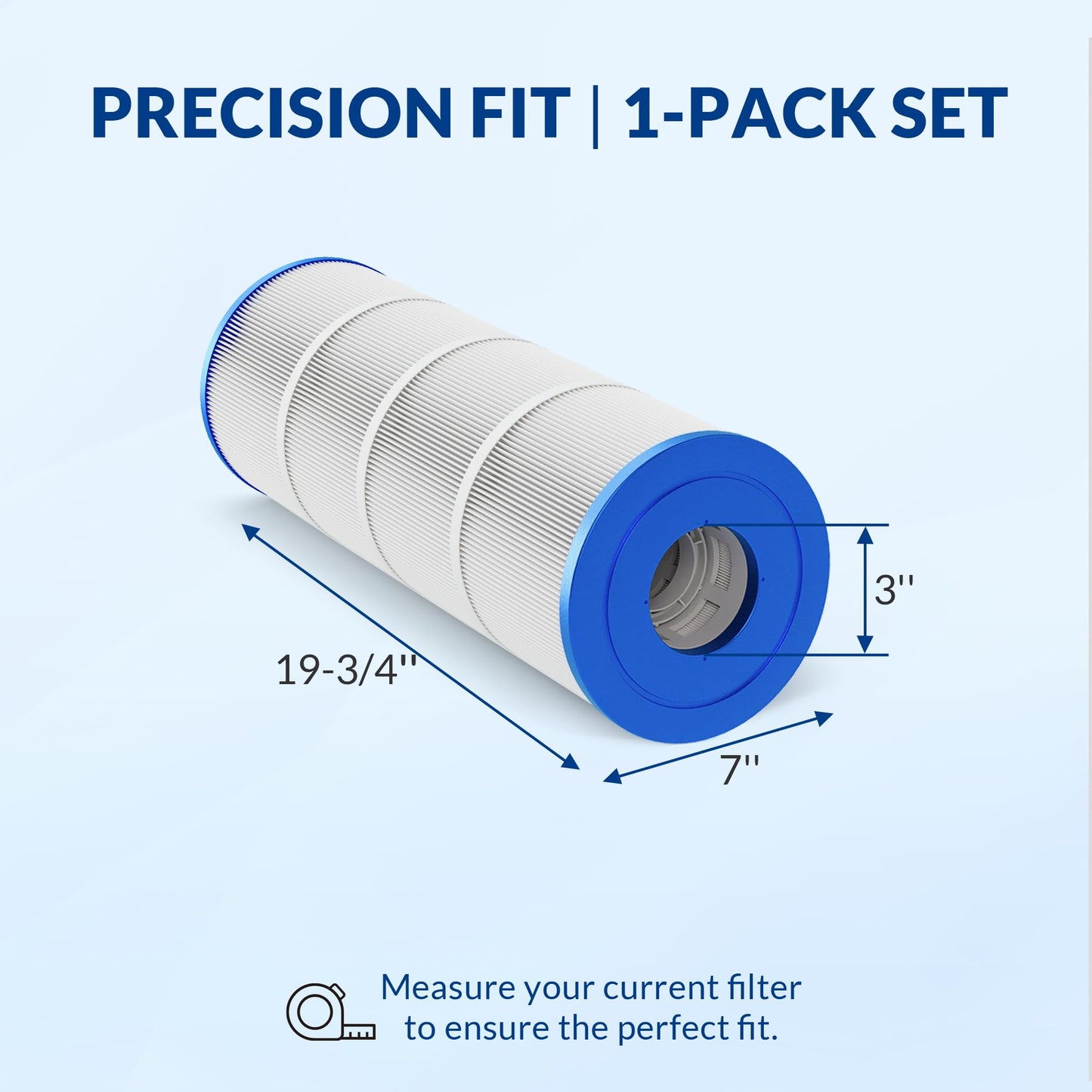 Swimara Pro Series Pool Filter Cartridge, 3oz Trilobal Fabric, Replacement for Hayward CX550RE PA55 Unicel C-7656 Filbur FC-1240, Compatible with Star-Clear C500 Easy Clear C550, 50 Sq. Ft.