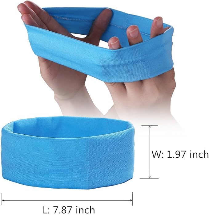 Zapire 14pcs Mixed Colors Yoga Sports Headbands for Women - Soft Elastic Stretch Girls Athletic Headbands