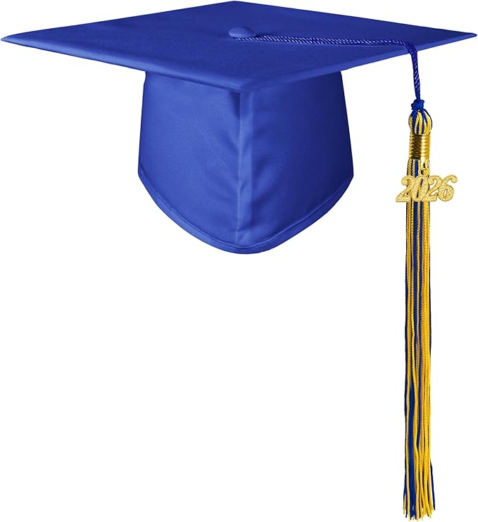 GraduationMall Matte Graduation Cap with 2026 Tassel for High School & Bachelor
