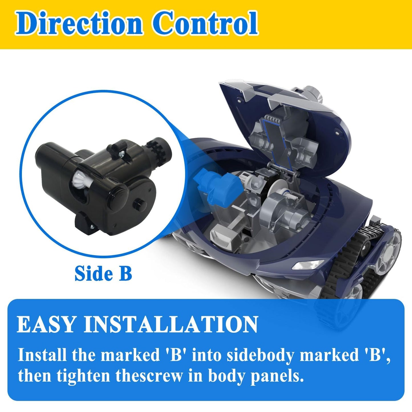 Zeiboat R0524800 Side B Direction Control Device Replacement, for MX8 Series In Ground Automatic Pool Cleaners