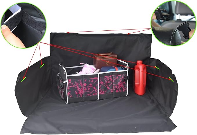 Pet Dog Trunk Cargo Liner - Oxford Car SUV Seat Cover - Waterproof Floor Mat for Dogs Cats - Washable Dog Accessories