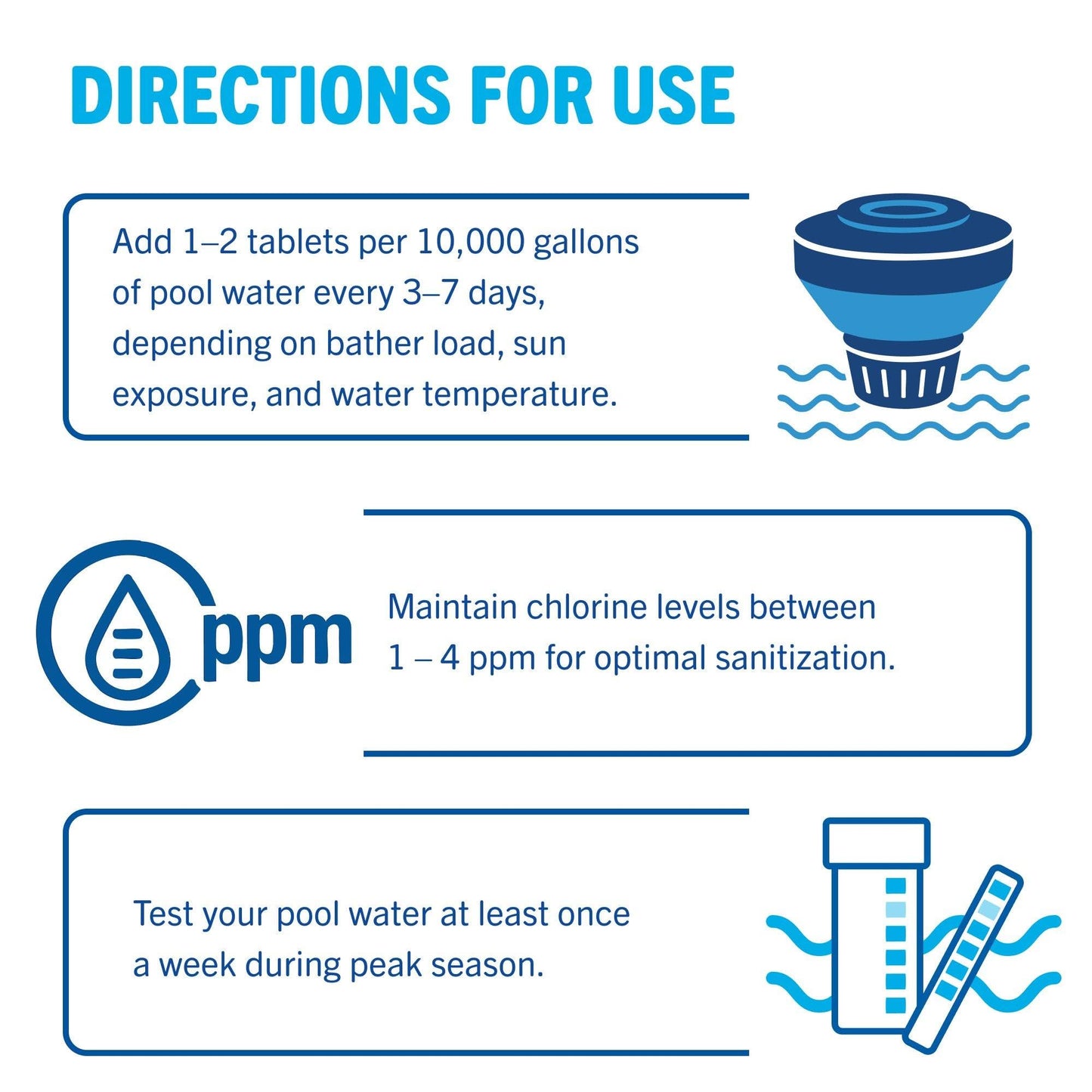 Leslie's 3 Inch Stabilized Chlorine Tablets for Sanitizing Swimming Pools - Individually Wrapped, Slow Dissolving - 90% Available Chlorine - 99% Tri-Chlor - 10 Pounds