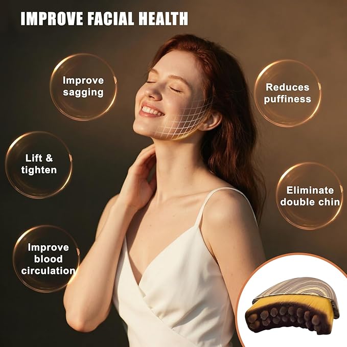 Lymphatic Contour Face Brush & Gua Sha Tool, Super Soft Facial Drainage Massager for Puffiness, Jawline Sculpting & Skin Tightening, Ergonomic Portable Beauty Tool for Sensitive Skin Daily Care
