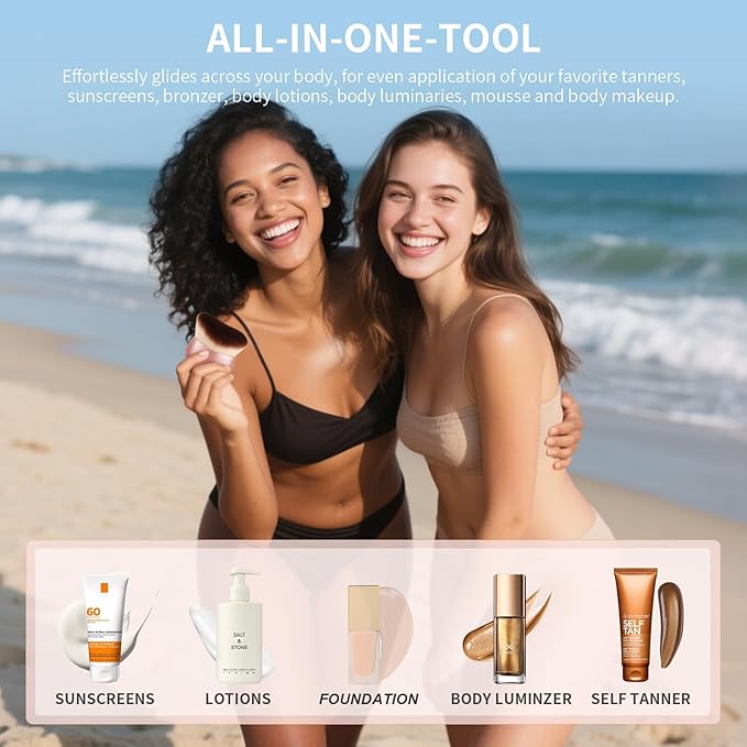 docolor Self Tanner Brush 75mm Large Body Makeup Brush Soft synthetic hair Tanning Brush no stripes, for Foundation, Self-tanners, Bronzer, Self Tan Back Applicator Face&Body Makeup Brush Gift Box
