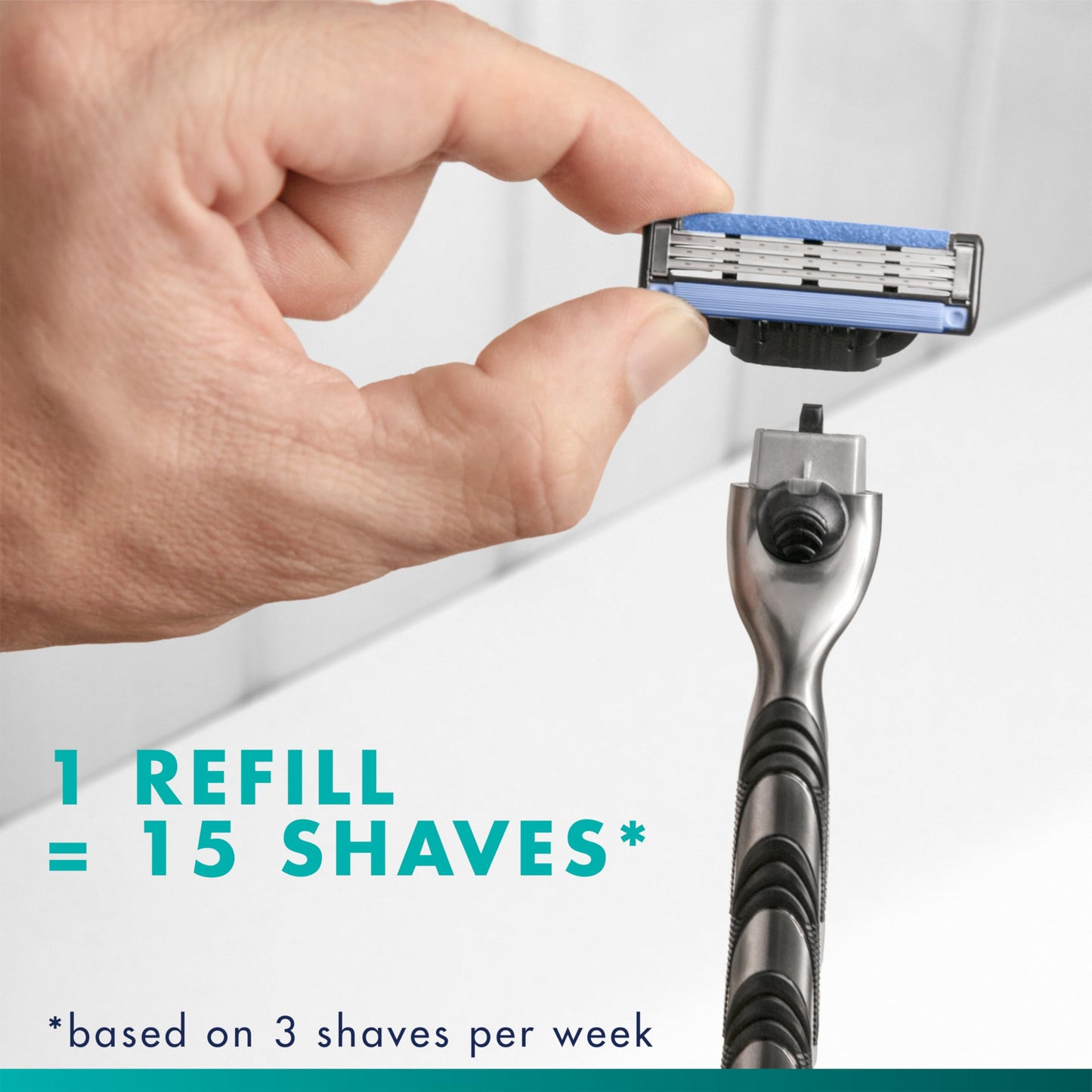 Gillette Mach3 Razor Refills for Men, 10 Razor Blade Refills, (Pack of 2)