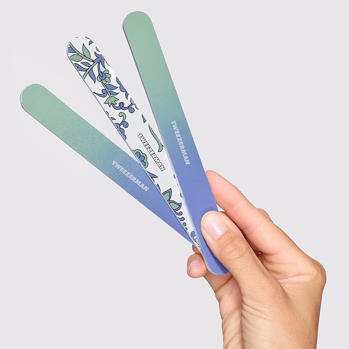 Tweezerman Paisley Nail Files, (Pack of 3)