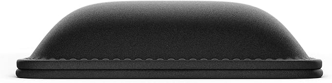 Glorious Wrist Pad/Rest - Compact - Black - Mechanical Keyboards, Stitched Edges, Ergonomic | 12x4 inches | 25mm/1in Thick (GWR-75) Compact (Black)