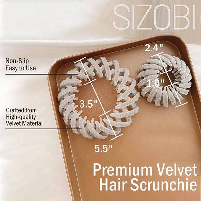 Sizobi Bird Nest Magic Hair Clip, Hair Accessories for Women, 4 Pack Velvet Claw Clips for Thick Thin Hair, Adult Women