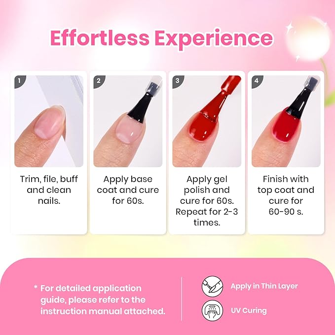 Beetles Neon Gel Polish Set - 36 Colors Dewdrop Flora Gel Nail Kit Spring Jelly Pink Milky White Yellow Purple Green Natural Classic Color Set Soak Off UV LED Home Salon Summer Gift for Women