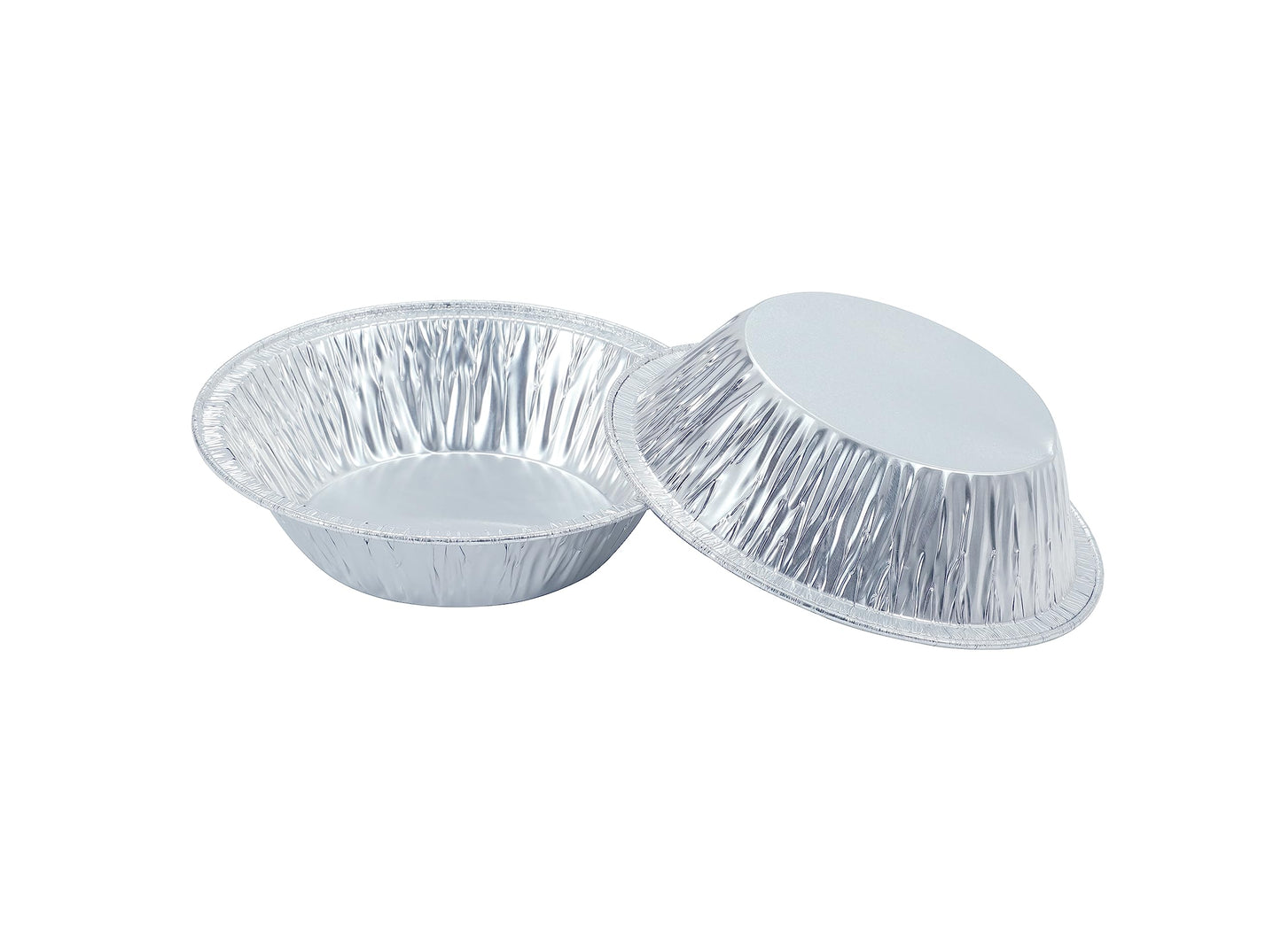 Waytiffer Pie Pans (100 Pack) 5 inch HEAVY-DUTY Disposable Aluminum Foil pie/tart Pans for Baking Personal Mini Pies, Foil Pie Tin for Bakeries, Cafes,Easily Stack & Store, Freeze & Reheat
