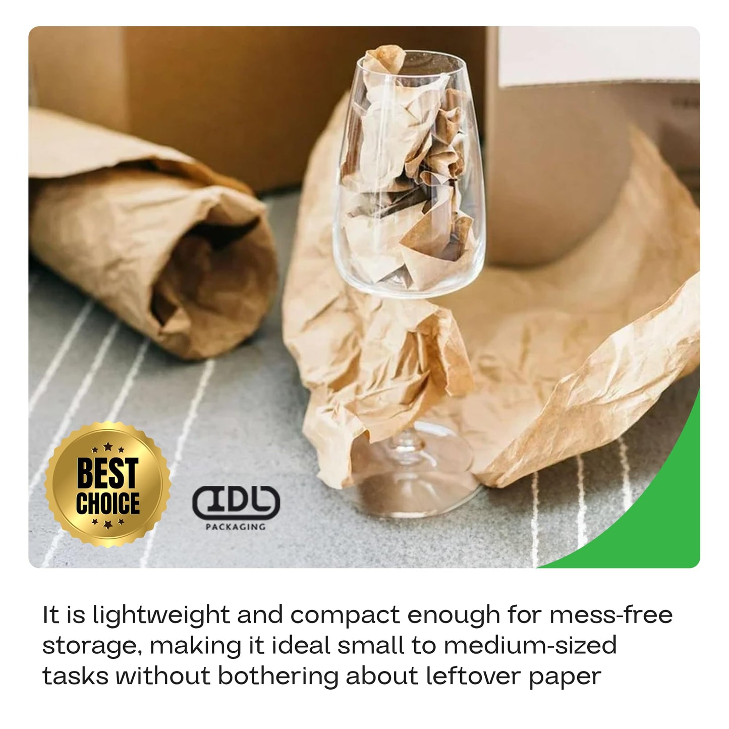 IDL Packaging 36" x 8640" (720 feet) - Brown Kraft Paper Roll - 50lb Thickness - USA-Made Heavy Duty Paper for Packing, Moving, Shipping, Crafts - 100% Recyclable Natural Kraft Wrapping Paper