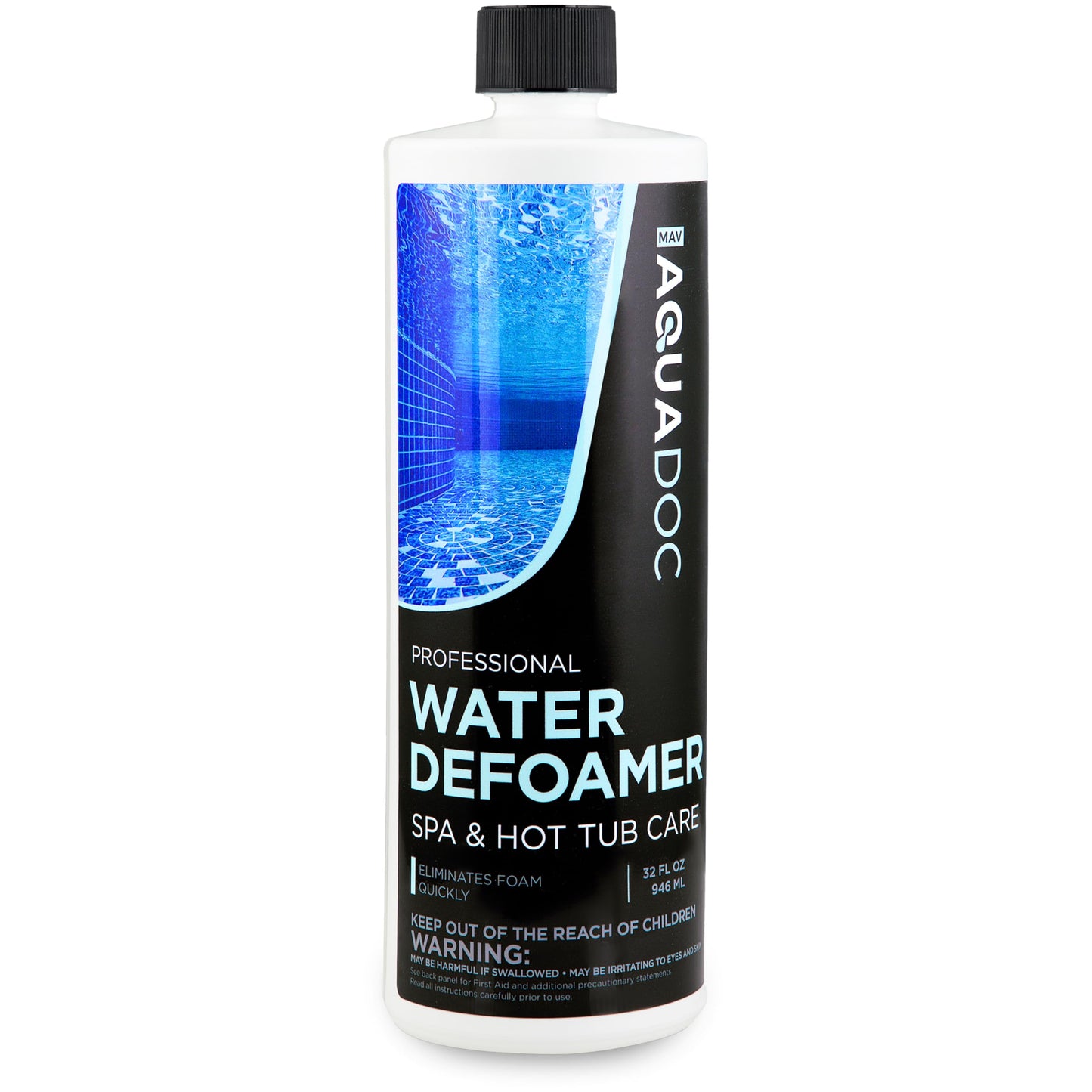 Hot Tub Defoamer - Spa Defoamer for Hot Tub Owners 32oz, Spa Anti Foam to Keep Foam Down, Hot Tub Chemicals Made in USA - AquaDoc