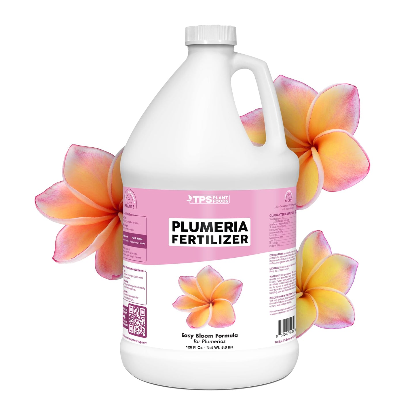 Plumeria Fertilizer – Liquid Plant Food for More Blooms, Healthy Tropical Growth & Stronger Root Development, 1 Gallon