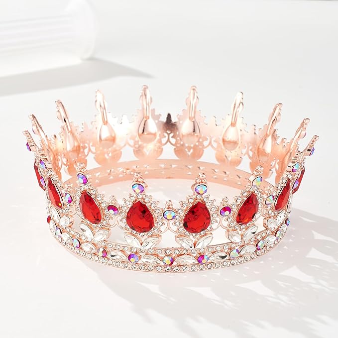 YOUlDIANZI Queen Crown Rhinestone Wedding Crowns and Tiaras for Women Costume Party Hair Accessories Princess Birthday Crown Crystal BridalCrown