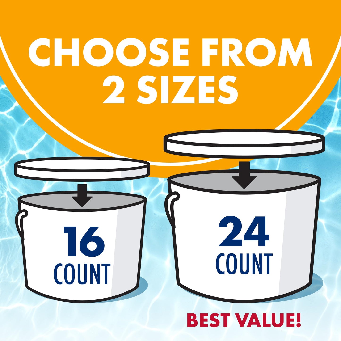 ARM & Hammer Clear Balance Swimming Pool Alkalinity pH Maintenance Tablets, White, 1 Pack, 24 Count