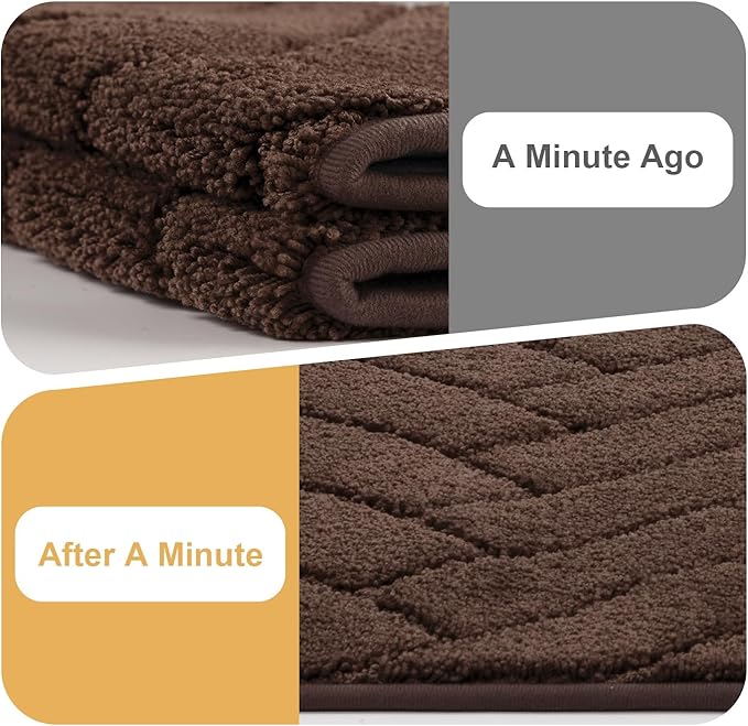 Tindbea Dog Mat for Muddy Paws,Absorbs Moisture Dirt Non-Slip Washable Mud Mat for Dogs,Soft Rubber Backing Front Inside Pet Rug for Entryway, Mud Dog Paws, Patio(20"x31.5",Coffee)