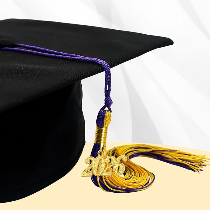 GraduationMall Single&Multiple Color Graduation Tassel with 2026 Year Charm 9"