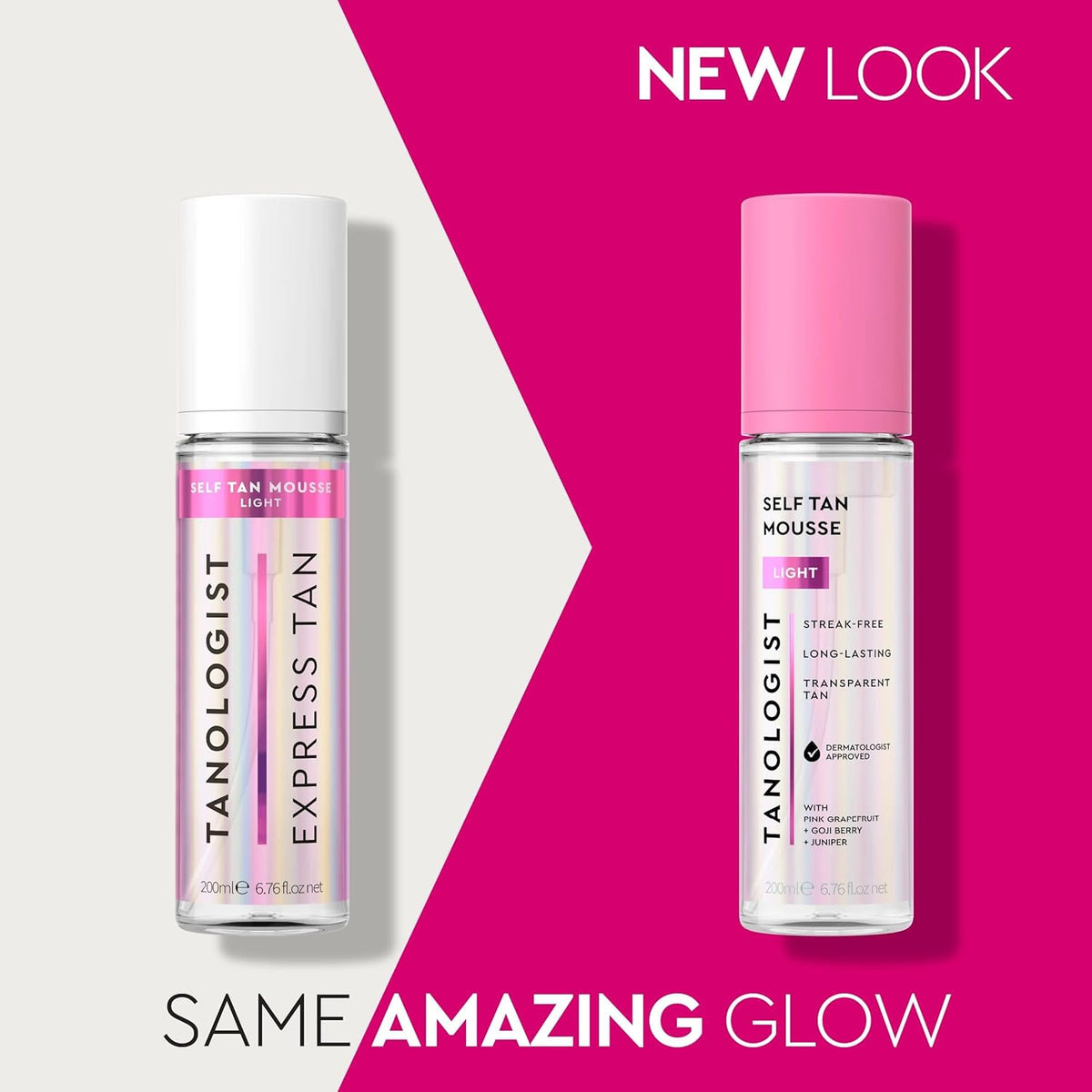 Tanologist Light Self Tan Mousse, Clear Self-Tanning Mousse, Streak-Free, Natural Glow, No Fake Tan Smell Or Orange Tone, Long Lasting, Clean Ingredients, Vegan, 6.76 fl. oz/200 ml Bottle