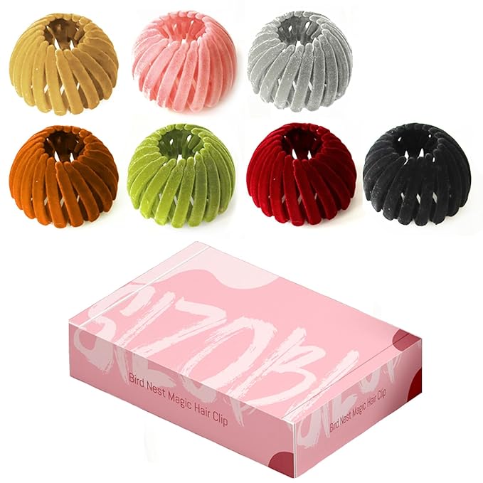 Sizobi Birds Nest Hair Clip Gift Box SetÃ¯Â¼ÂContains 7 Hiar Nest with 7 Colors