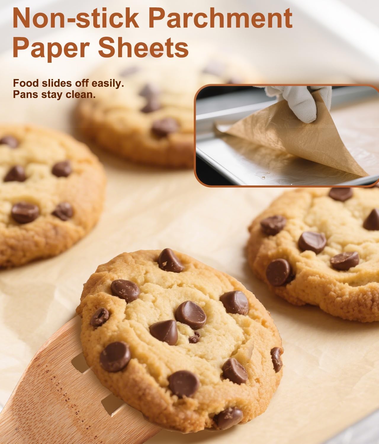 300 Count Parchment Paper Baking Sheets, 9 x 13 Inch, Precut Non-Stick Unbleached Baking Paper Liners for Oven, Grill, Air Fryer, Steaming, Multipurpose for Bread, Cupcakes, Cookies and More