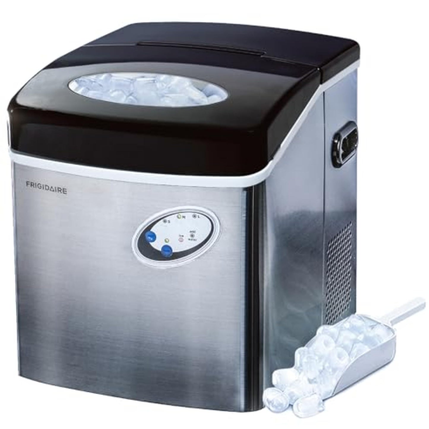 Frigidaire EFIC115 Extra Large Ice Maker, Stainless Steel, 48 lbs per Day