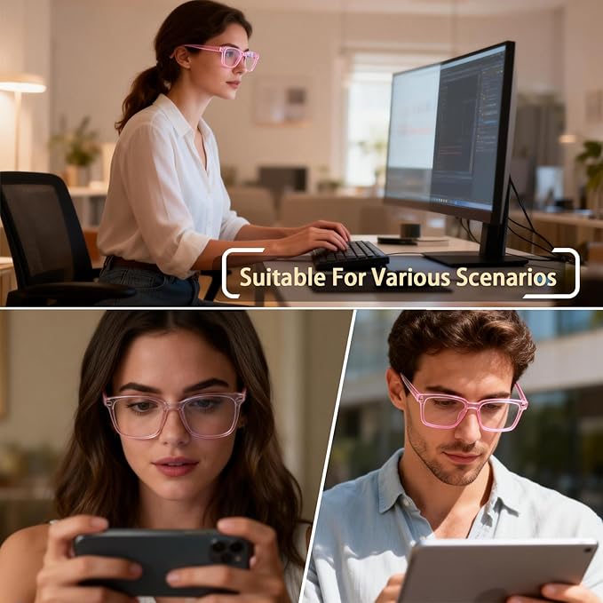 BIRDDIE Blue Light Blocking Glasses for Women & Men, UV400 Anti-Glare Computer Glasses for Gaming,Reading & Eye Strain Relief