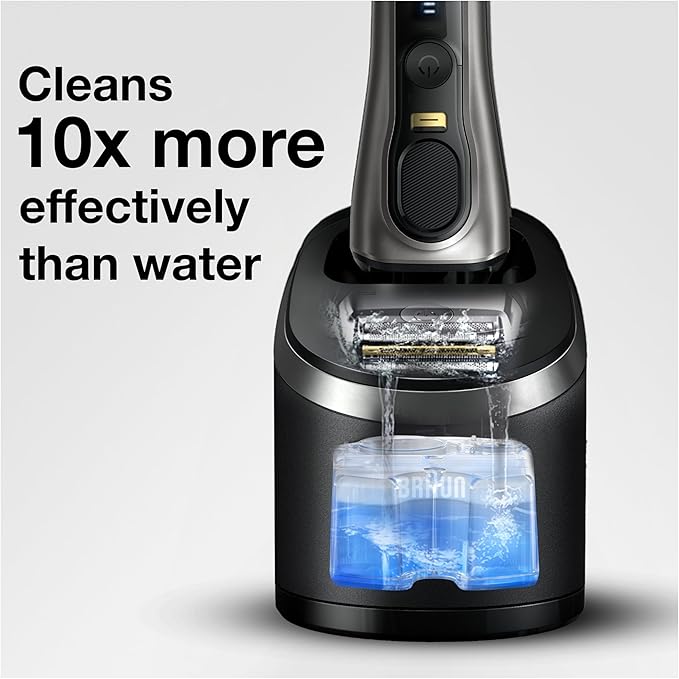 Braun Clean & Renew Refill Cartridges CCR, Replacement Shaver Cleaner Liquid Solution for Clean&Charge System, Pack of 4