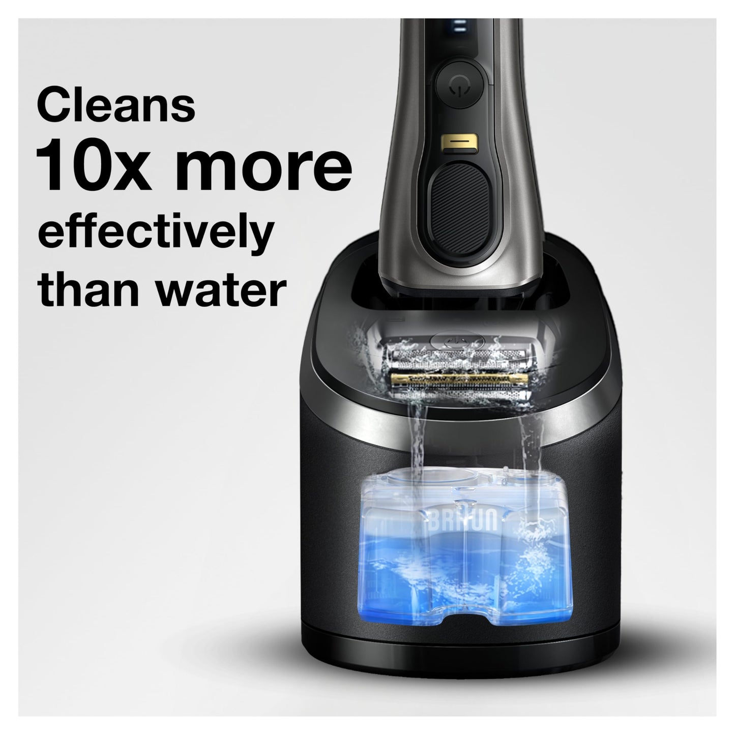 Braun Clean & Renew Refill Cartridges CCR, Replacement Shaver Cleaner Liquid Solution for Clean&Charge System, Pack of 4