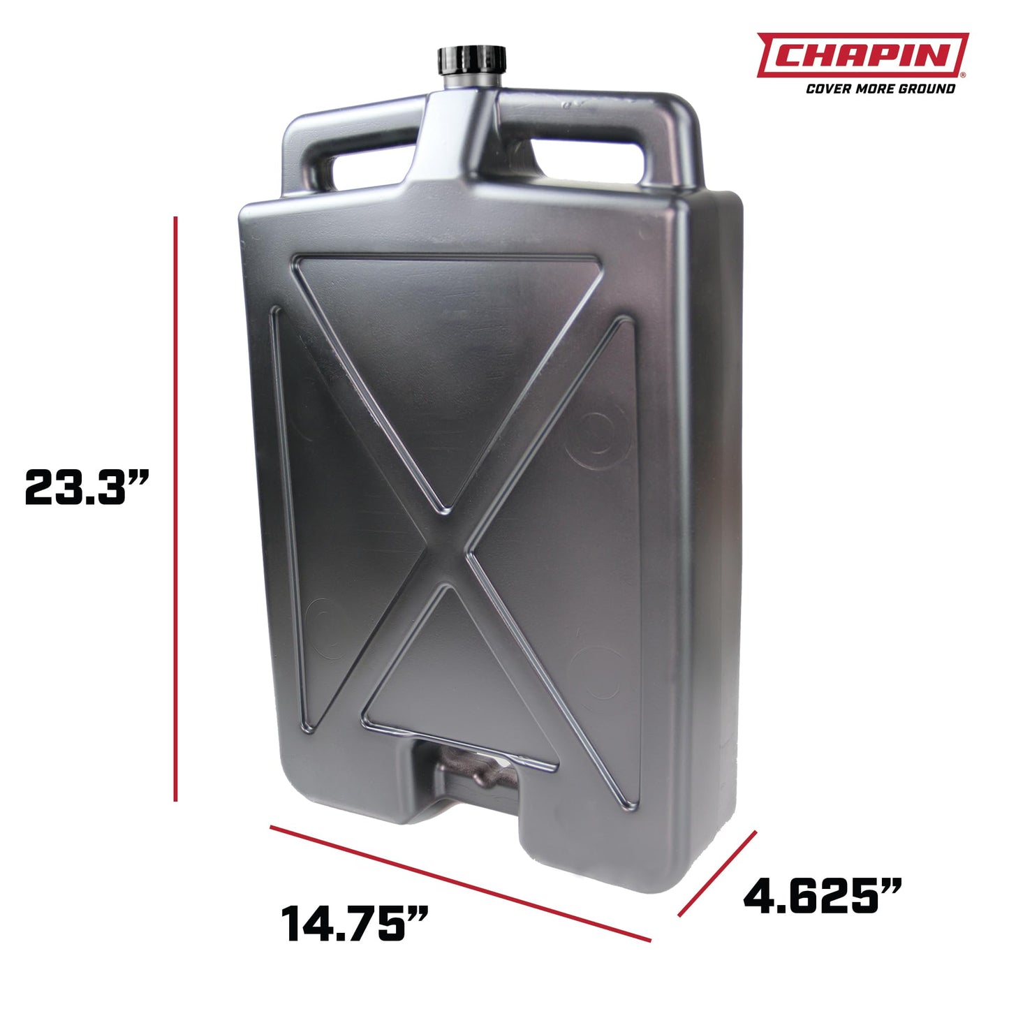 Chapin 78005 Oil Drain Pan, 12‑Quart Low‑Profile Automotive Drain Container, Recycled Polymer Construction, Large Splash‑Free Target Area & Built‑In Carry Handles for Easy Oil & Coolant Changes